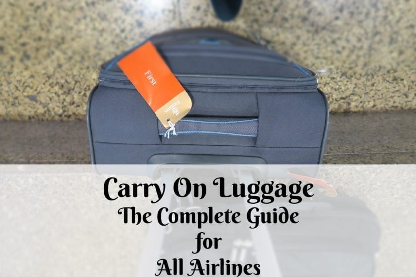 Carry on Luggage Size, Weight and Rules for All Airlines