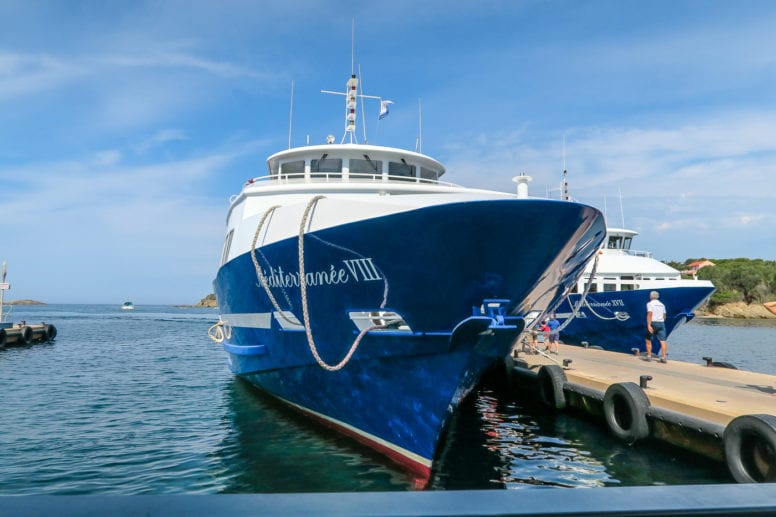 porquerolles island boat