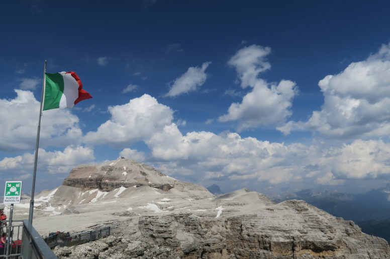 terrace of the dolomites