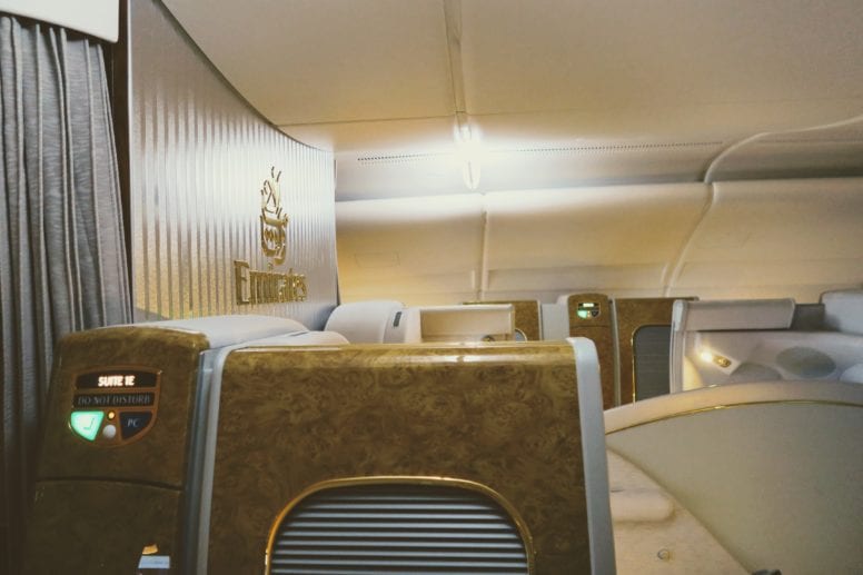 emirates a380 first class cabin