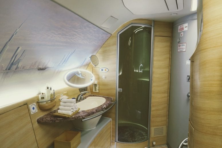 emirates first class shower spa