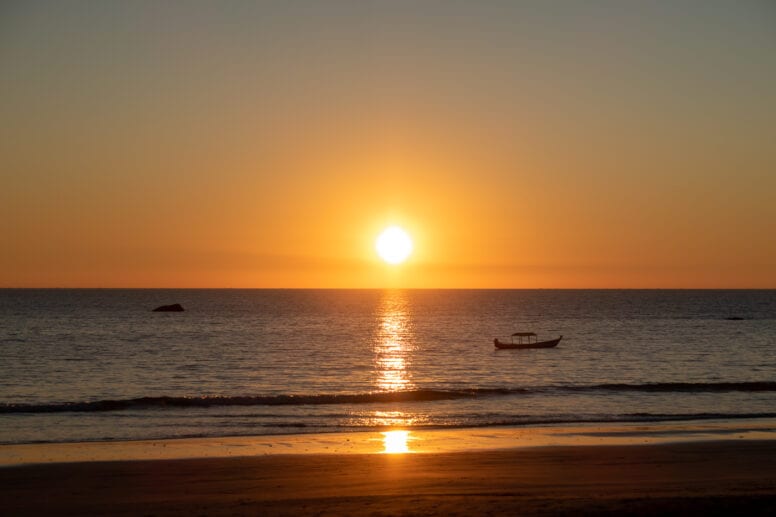 ngapali beach myanmar sunset