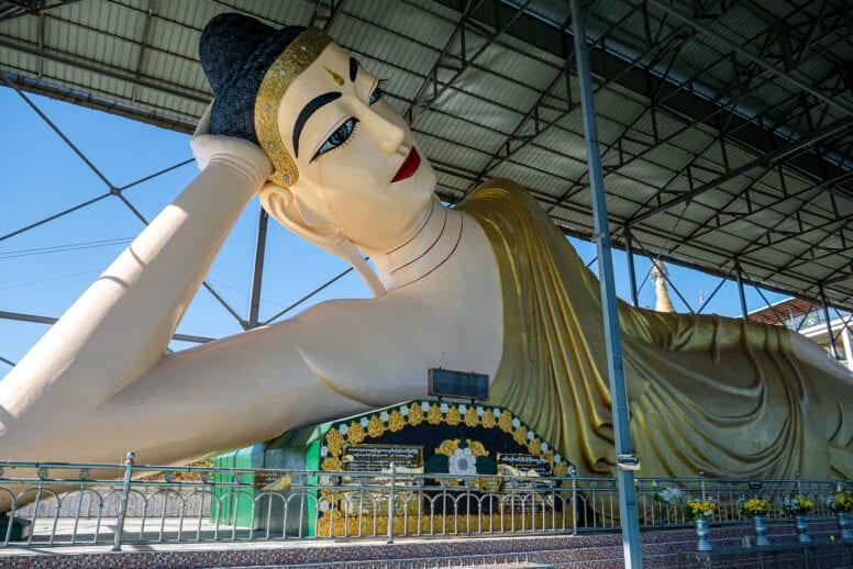 reclining buddha ngapali beach